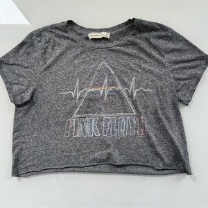 Abercrombie & Fitch Pink Floyd Graphic Crop Tee – Size Medium